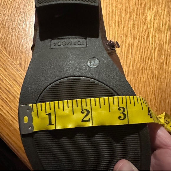 NWOT || Top Moda Brown Ankle Boots - Picture 10 of 12